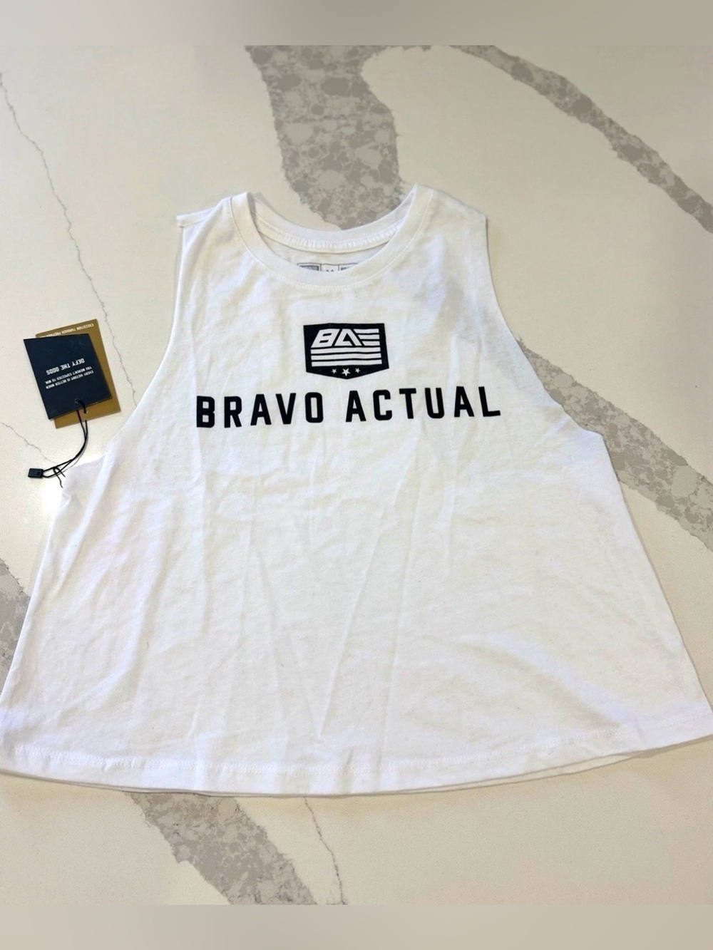 Women's White Graphic Tank